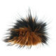 Lana Grossa Pompon en fourrure Finnraccoon | 704-brun fauve/noir