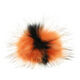 Lana Grossa Pompon en fourrure Finnraccoon | 705-orange/noir