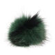 Lana Grossa Pompon en fourrure Finnraccoon | 706-vert/noir
