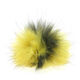 Lana Grossa Pompon en fourrure Finnraccoon | 707-jaune citron/noir