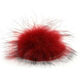 Lana Grossa Pompon en fourrure Finnraccoon | 111-rouge/noir
