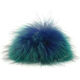 Lana Grossa Pompon en fourrure Finnraccoon | 138-cobalt/pétrole