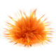 Lana Grossa Pompon en fourrure Finnraccoon | 147-saumon/orange/rouille