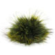 Lana Grossa Pompon en fourrure Finnraccoon | 148-vert foncé/vert clair/rouille