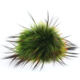 Lana Grossa Pompon en fourrure Finnraccoon | 156-vert automne