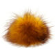 Lana Grossa Pompon en fourrure Finnraccoon | 136-moutarde/brun