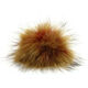 Lana Grossa Pompon en fourrure Finnraccoon | 137-rouge/moutarde