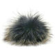 Lana Grossa Pompon en fourrure Finnraccoon | 143-beige/noir