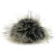 Lana Grossa Pompon en fourrure Finnraccoon | 145-noir/gris