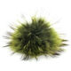 Lana Grossa Pompon en fourrure Finnraccoon | 500-vert kiwi/vert mousse