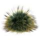 Lana Grossa Pompon en fourrure Finnraccoon | 502-émeraude/sable