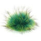 Lana Grossa Pompon en fourrure Finnraccoon | 503-aqua/vert néon
