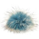 Lana Grossa Pompon en fourrure Finnraccoon | 509-bleu ciel/bleu glace