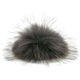Lana Grossa Pompon en fourrure Finnraccoon | 112-anthracite/noir