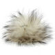 Lana Grossa Pompon en fourrure Finnraccoon | 115-écru/brun noir