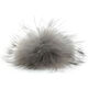 Lana Grossa Pompon en fourrure Finnraccoon | 117-gris glace