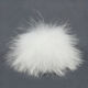 Lana Grossa Pompon en fourrure Finnraccoon | 128-blanc