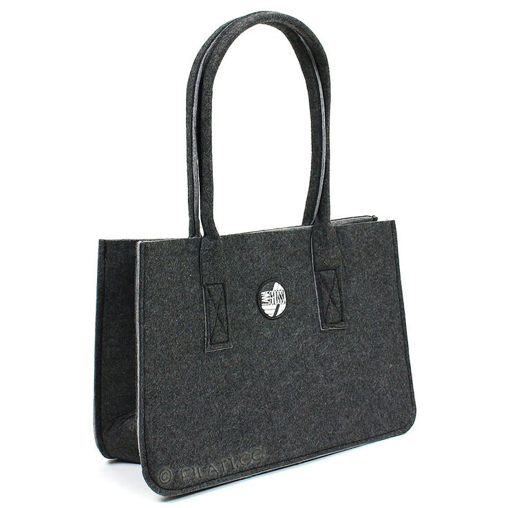 Lana Grossa Sac shopping XL | 01-anthracite/gris