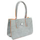 Lana Grossa Sac shopping XL | 02-gris/orange