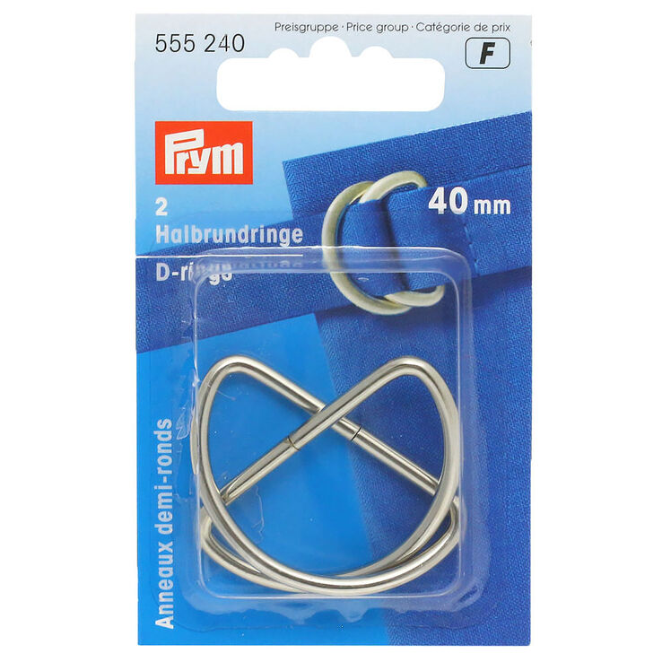 Prym Anneau en D 40mm | 240-argent