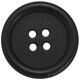 Union Knopf Bouton 4 trous 25mm | 80-noir