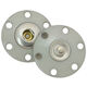 Union Knopf Bouton pression 25mm | 74-gris clair
