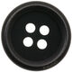 Union Knopf Bouton 4 trous 23mm | 80-noir