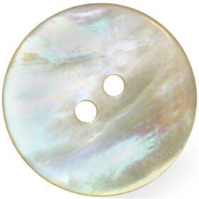 Lana Grossa Bouton nacre 2 trous 12mm