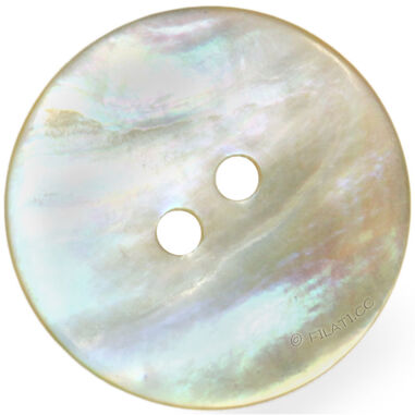 Bouton nacre 2 trous 15mm