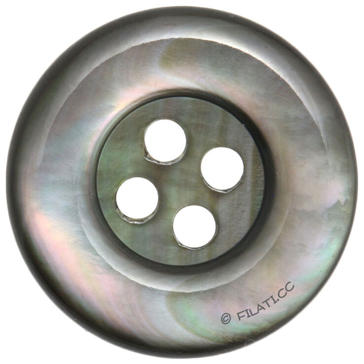 Lana Grossa UNION KNOPF 43311/23mm | 76-gris foncé
