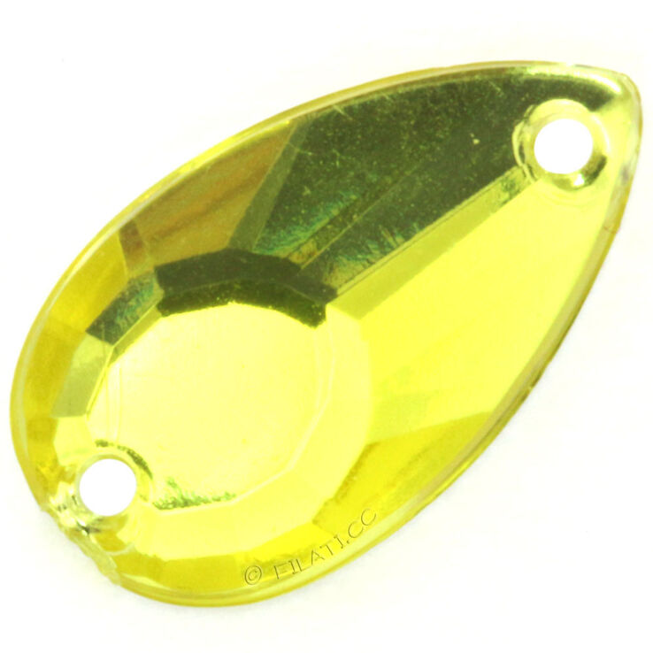 Union Knopf Pierre décorative 14mm | 38-jaune