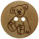Union Knopf Bouton pour enfants 15mm | 904-Motif de tedddy