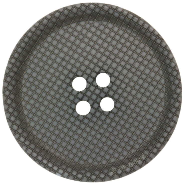 Union Knopf Bouton 4 trous 25mm | 76-gris foncé