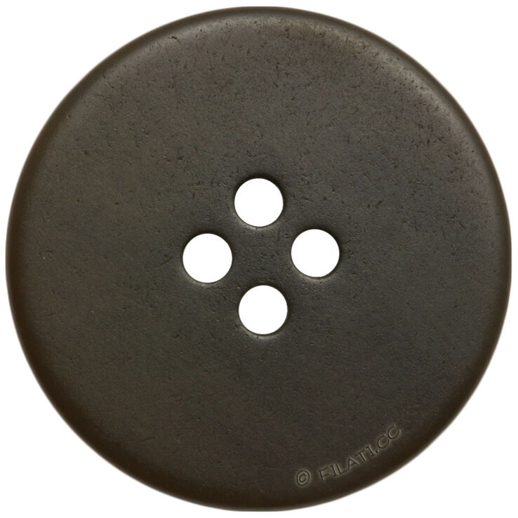 Union Knopf Bouton 4 trous 20mm | 20-brun foncé