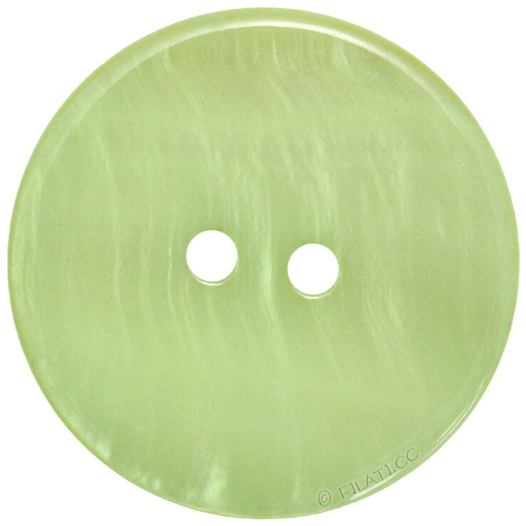 Union Knopf Bouton nacre 2 trous 25mm | 24-vert clair