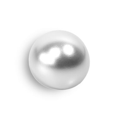 Perle avec oeillet blanc 10mm
