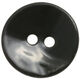 Union Knopf Bouton, nacre, 2 trous, 18mm | 80-noir