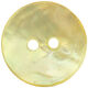 Union Knopf Bouton, nacre, 2 trous, 18mm | 38-vert jaune