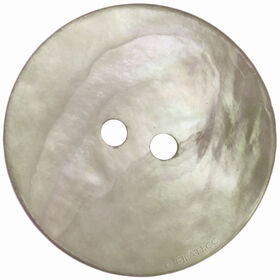 Lana Grossa Bouton nacre 2 trous 28mm