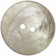 Union Knopf Bouton nacre 2 trous 28mm | 76-gris argent