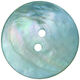 Union Knopf Bouton nacre 2 trous 28mm | 70-turquoise