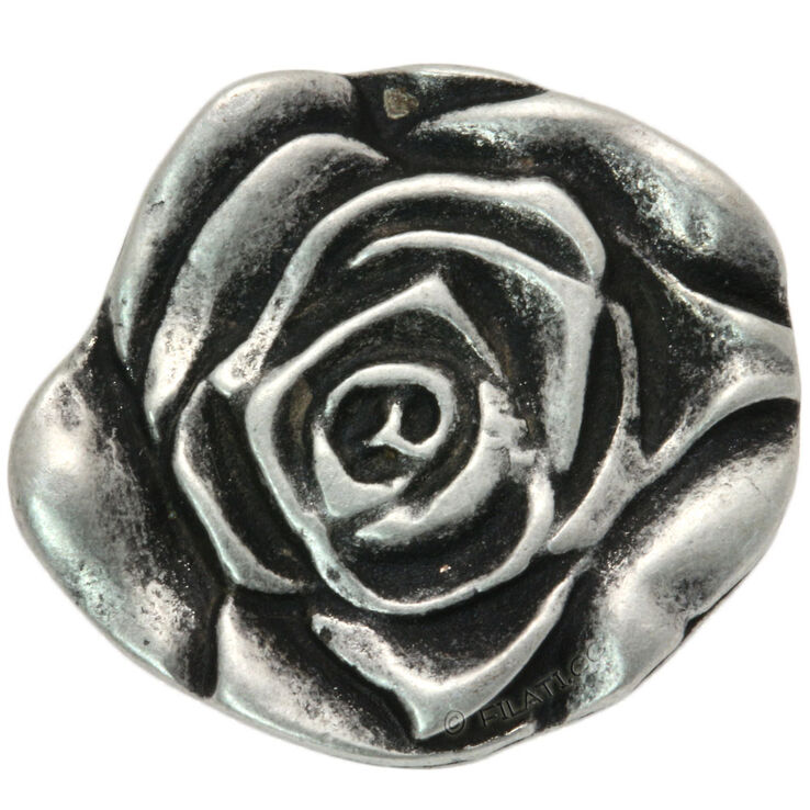 Union Knopf Bouton avec oeillet argenté véritable 23mm | 83-argent