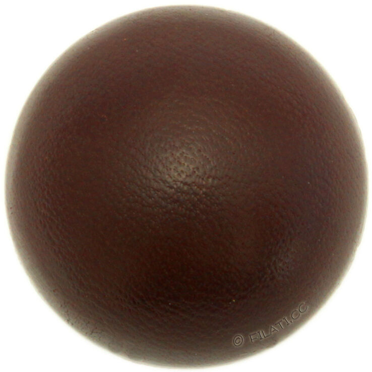 Union Knopf Bouton avec oeillet cuir 23mm | 22-brun foncé