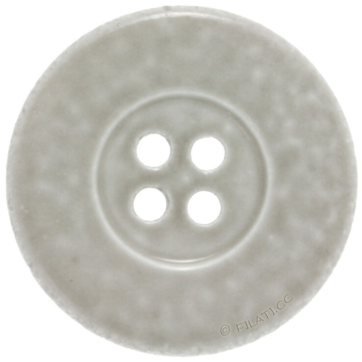 Union Knopf Bouton nacre 4 trous 23mm | 74-gris clair