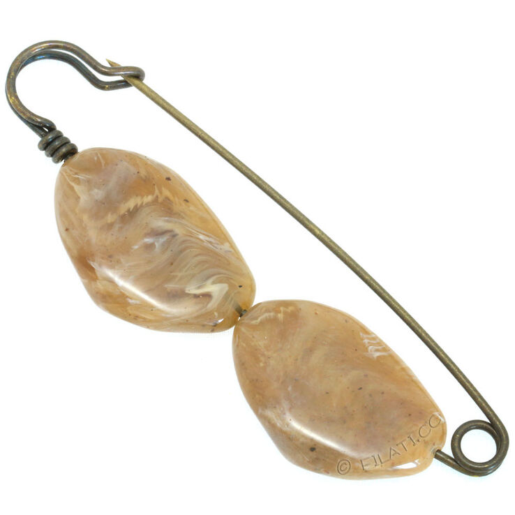 Union Knopf Epingle pour kilt 10cm | 18-beige