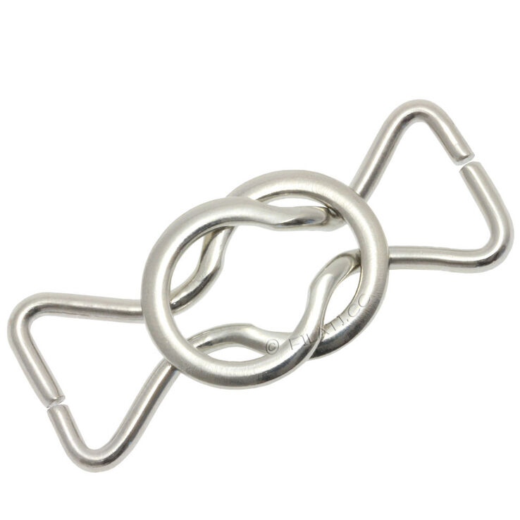 Union Knopf Fermoir en métal 57040/10mm | 821-argent