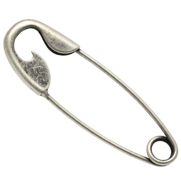 Lana Grossa Epingle pour kilt 58916/10cm | 83-argent
