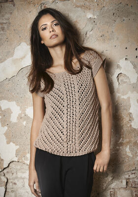 TOP EN MOTIF FILET Superbingo de Lana Grossa