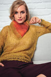 Lana Grossa PULL EN MOTIF AJOURÉ AVEC DES ARCEAUX AU CROCHET Silkhair uni