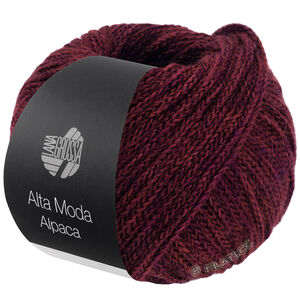 Lana Grossa ALTA MODA ALPACA | 110-rouge noir